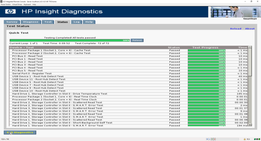 Hp Insight Diagnostics For Advanced Testing 7489