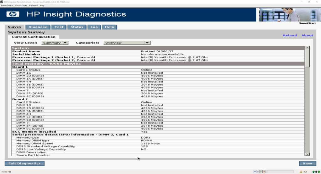 Hp Insight Diagnostics For Advanced Testing 1966